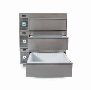 BULK STORAGE &ndash; FRIDGE ONLY &ndash; THREE DRAWER &ndash; SIDE ENGINE &ndash; HCS3 SERIES