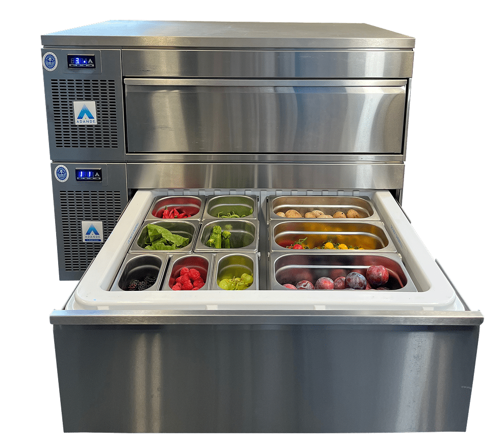 Adande K&uuml;hlschublade mit GN-Beh&auml;ltern